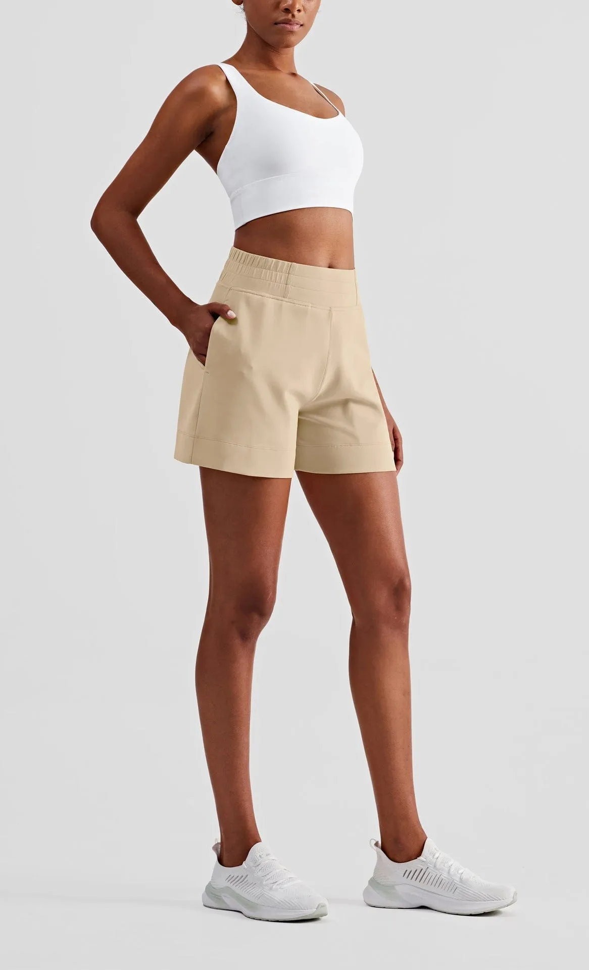 High Rise Relaxed Athletic Shorts