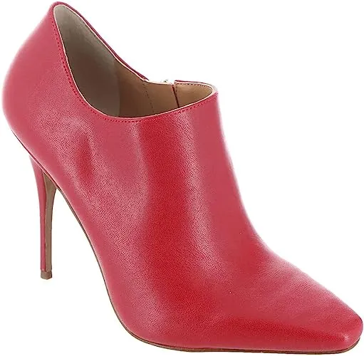 Jessica Simpson Pumps Womens Carolie Red Leather High Heeled Stiletto Booties