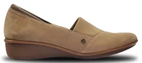 Naples Stretch Loafer in Toffee Nubuck WIDE