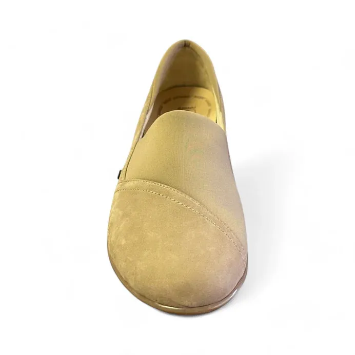Naples Stretch Loafer in Toffee Nubuck WIDE