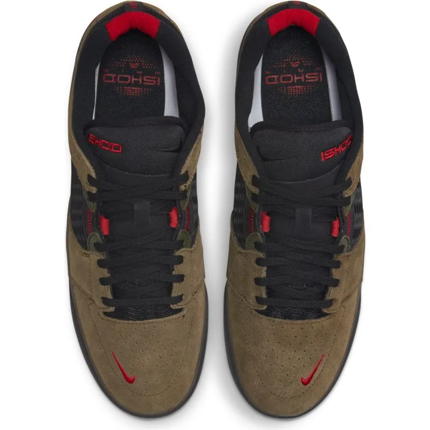 Nike SB Ishod Wair Skateboard Shoe - Light Olive/Black-Light Olive