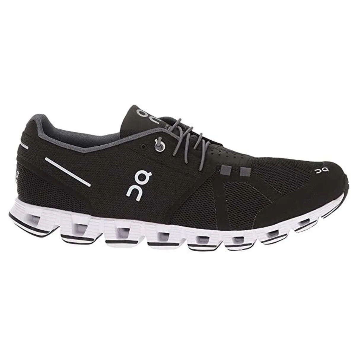 On Cloud Black White Men's Mesh Running Shoes