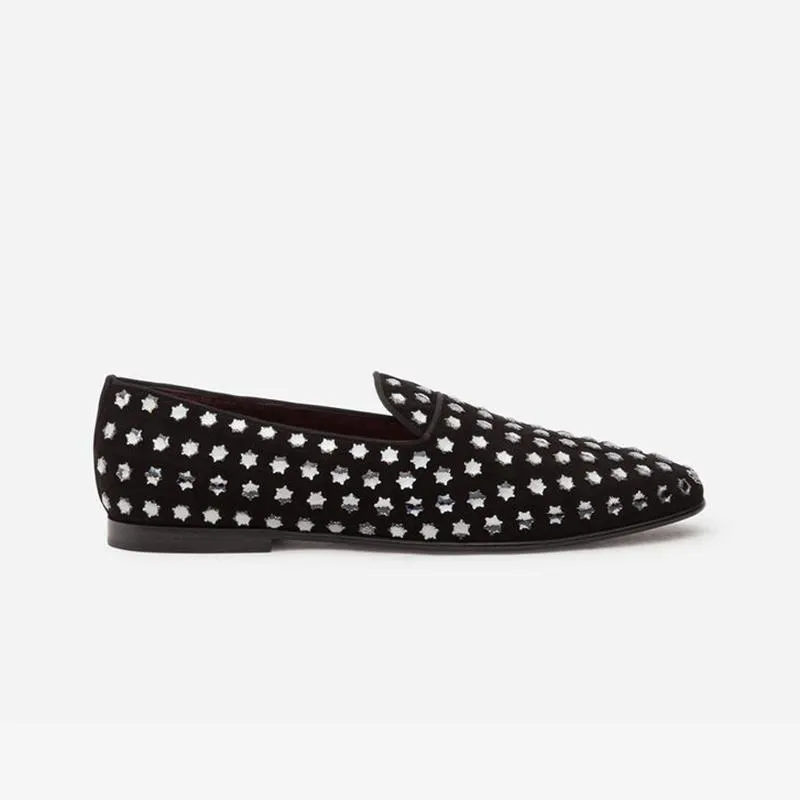 Suede Stars Loafers Flats Slip on