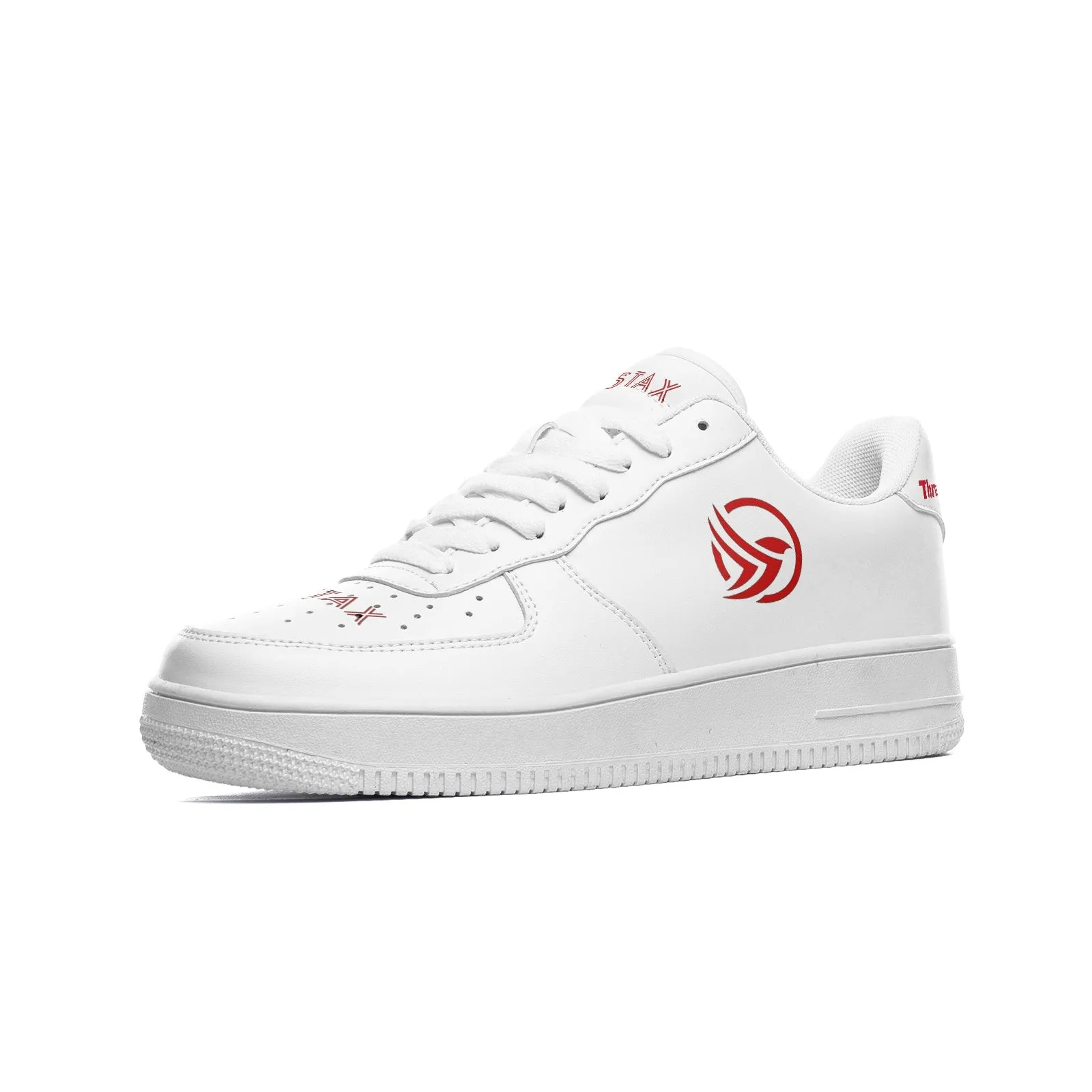 Through All Obstacles Unstax Sneakers(Red on White)