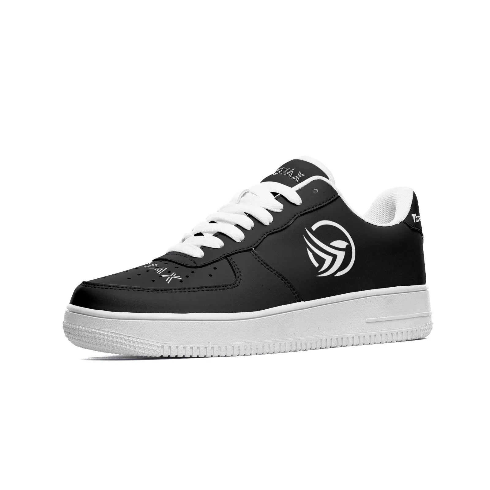 Through All Obstacles Unstax Sneakers(White on Black)