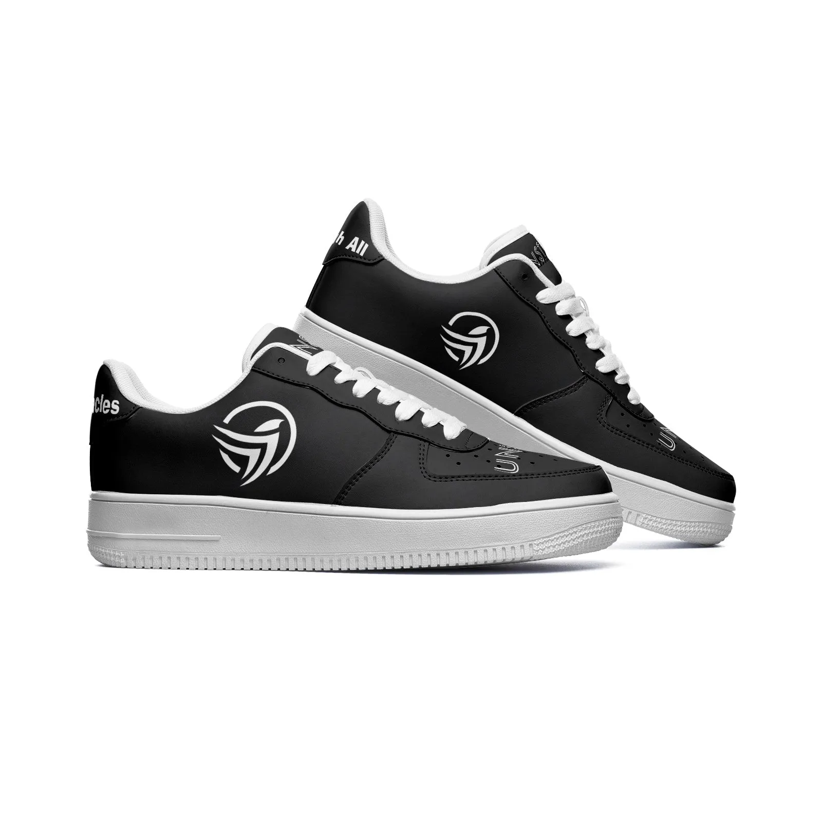 Through All Obstacles Unstax Sneakers(White on Black)