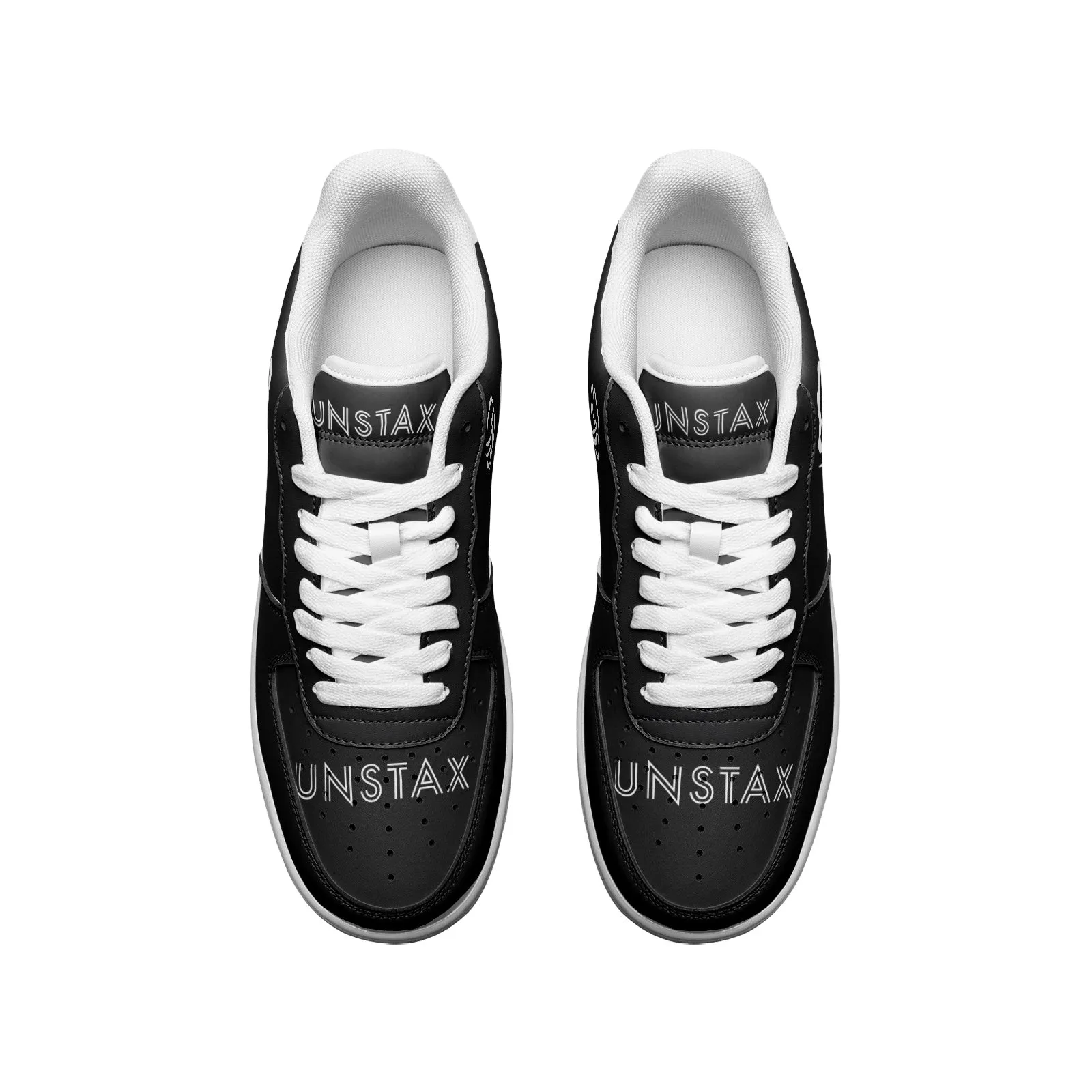 Through All Obstacles Unstax Sneakers(White on Black)